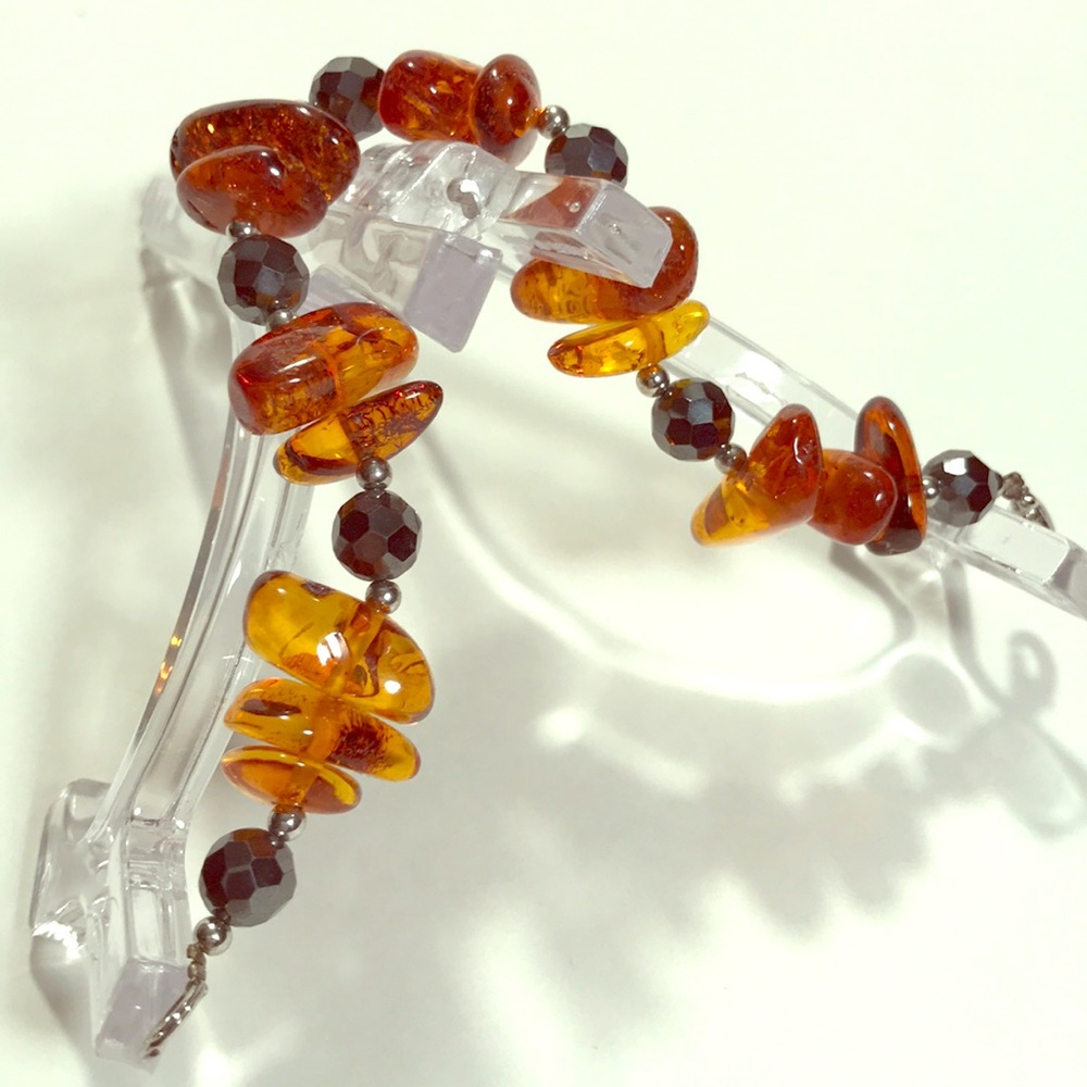 Amber-esque Bead Bracelet